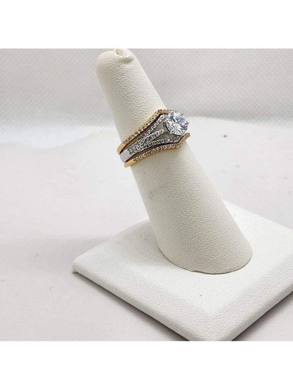Brand New Sterling Silver 925 3pcs Gemstone Ring
